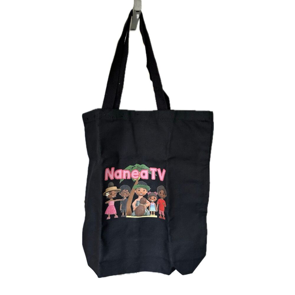Nanea TV NWOT Hawaii Cultural Educational Channel Black Promotional Tote Bag